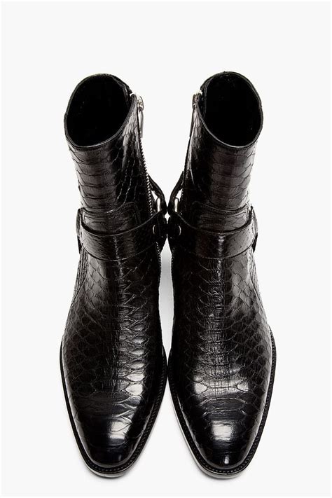 ysl snakeskin boots mens|SAINT LAURENT Boots for Men .